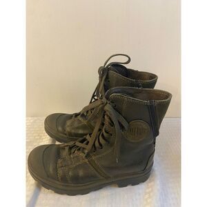 Palladium combat boots size 7 brown eur 39